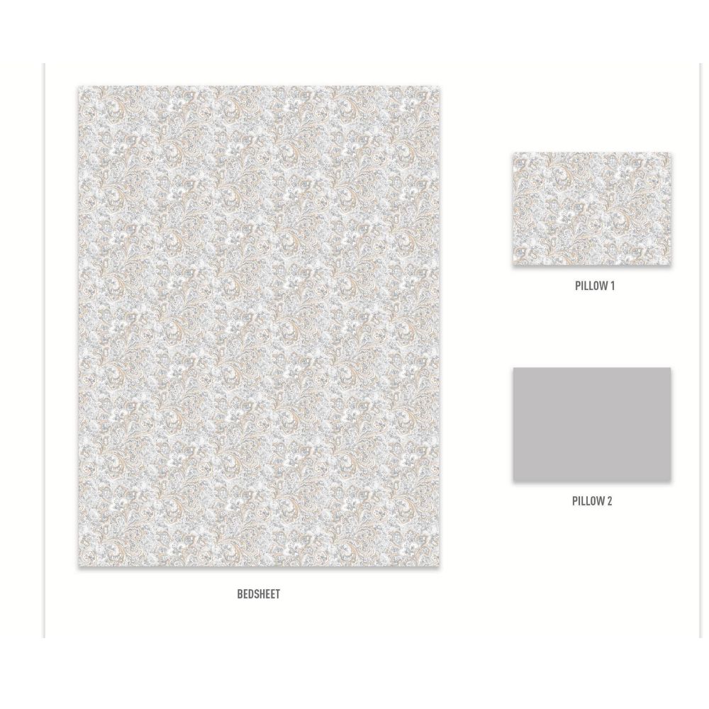 NECTORSOFT FIONA KING SIZE BED SHEET SET