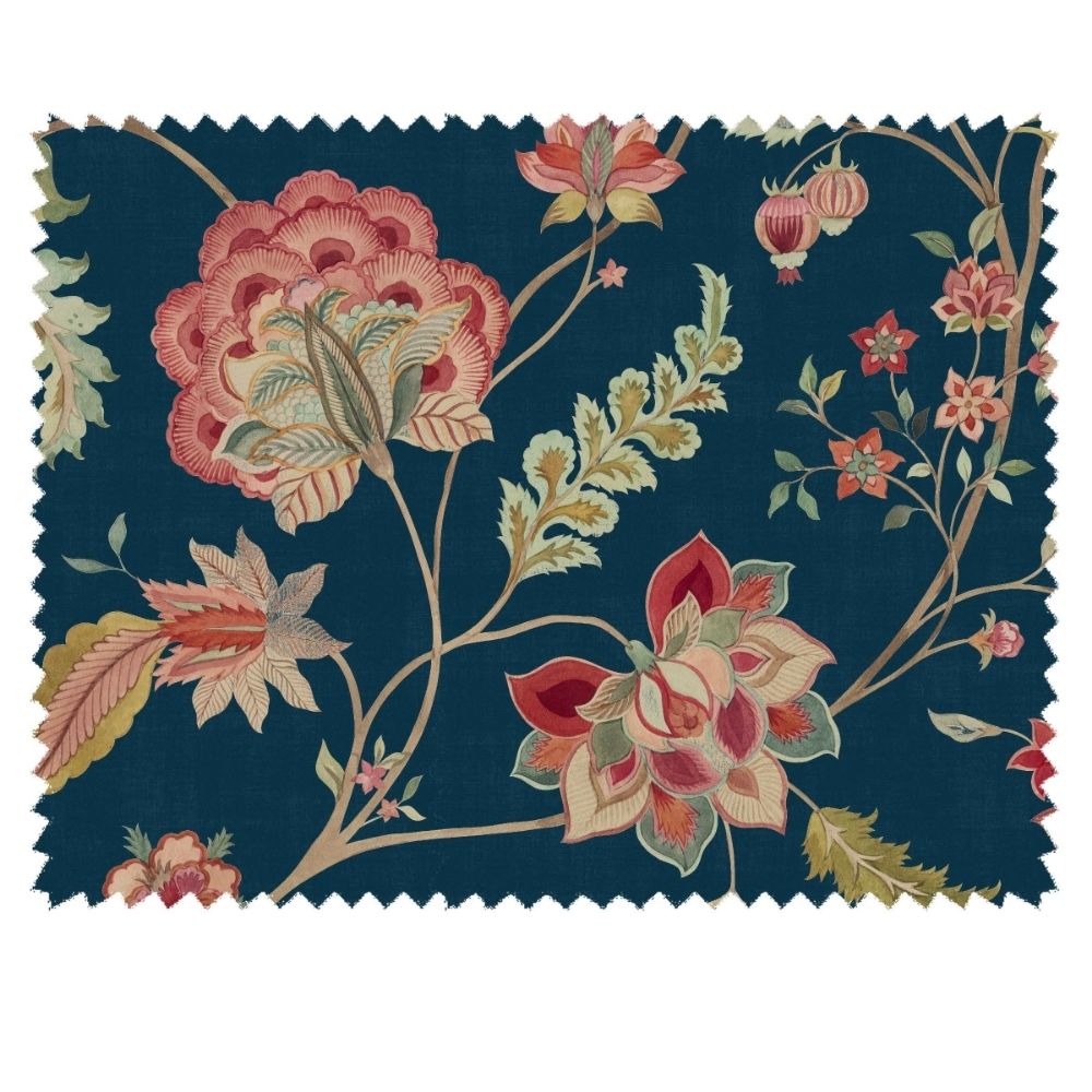 DURBAR VELVETS PRINTED GREEN SOFA FABRICS