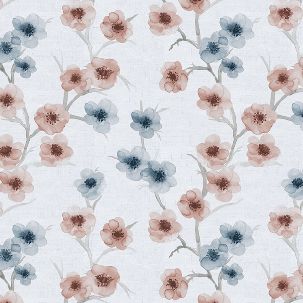 BARBADOS POLYESTER PRINT FLOWER MAIN CURTAIN FABRICS