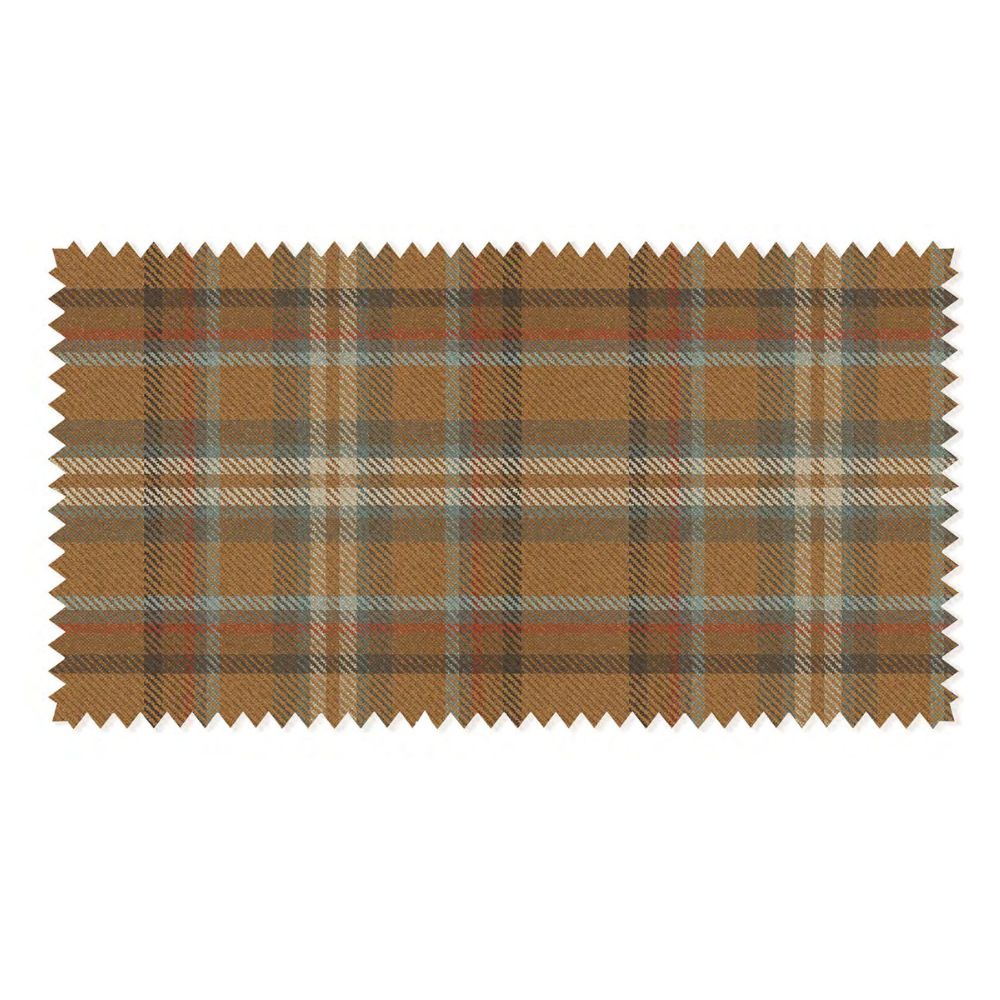 Mulberry II OREANGE BROWN CHECK Sofa Febric
