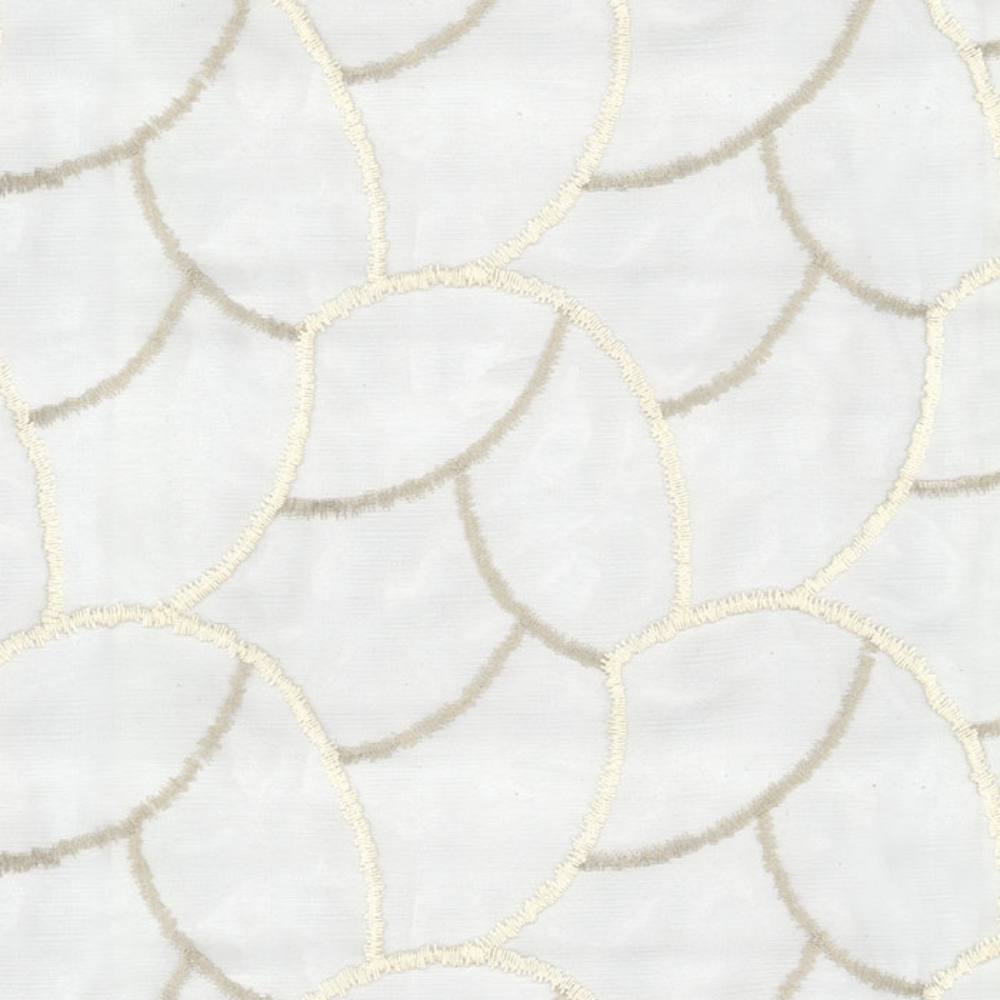 ELEGANT 32529 Embroidery Sheer  Curtain Fabric