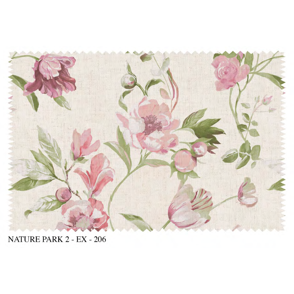 Nature Park-II EX-206 Elegant Drape – Excel Quality Curtain Fabric Linen