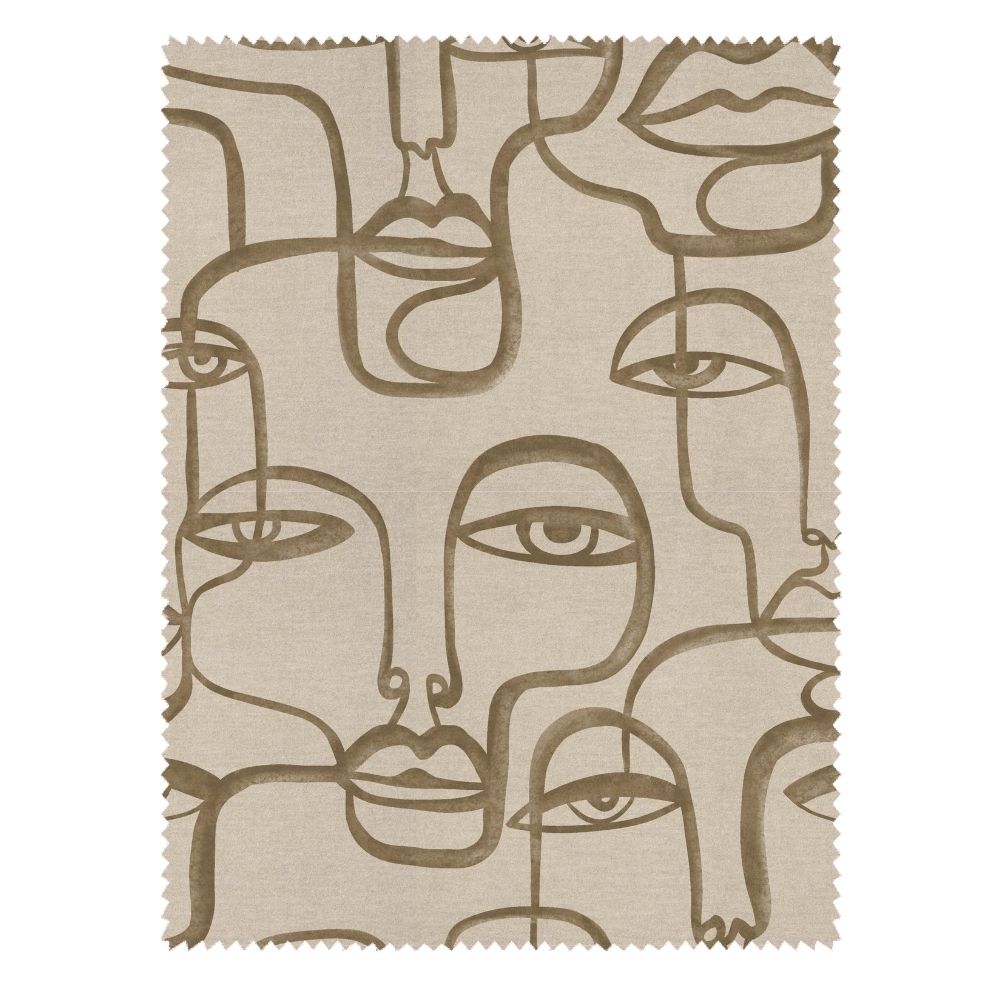 BEYOND BLACK  FACE PRINTED POLYESTER CHAIR FABRIC