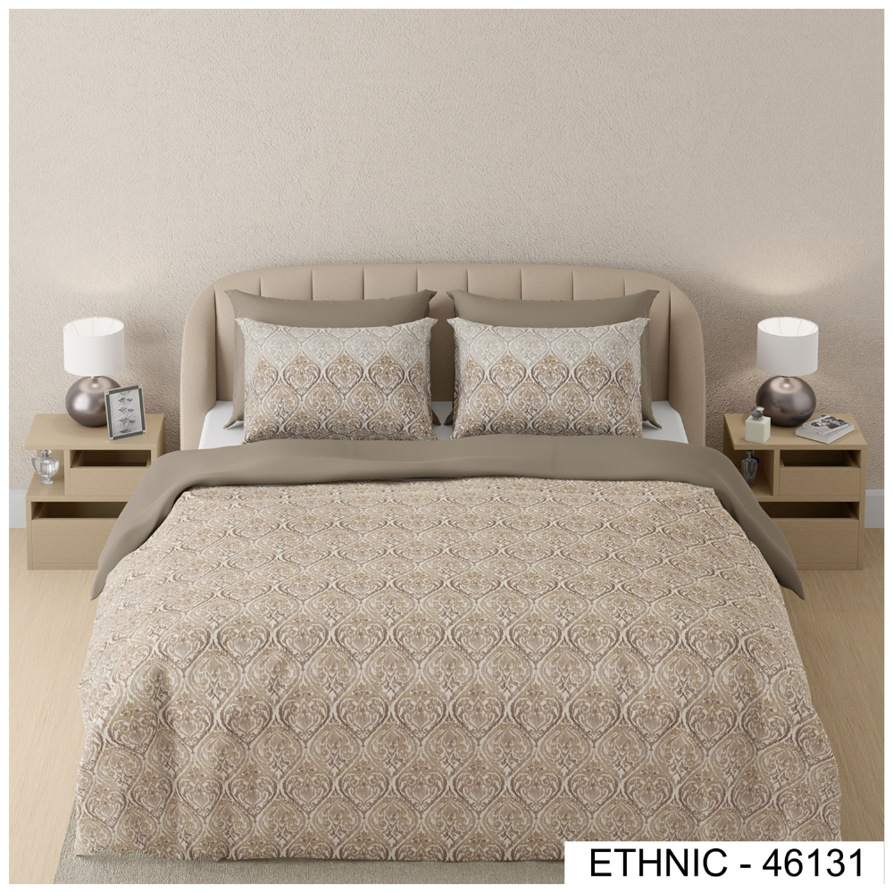 ETHNIC 46131  DIGITAL PRINT COTTON SUPER KING SIZE  BEDSHEET