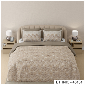 ETHNIC 46131  DIGITAL PRINT COTTON SUPER KING SIZE  BEDSHEET