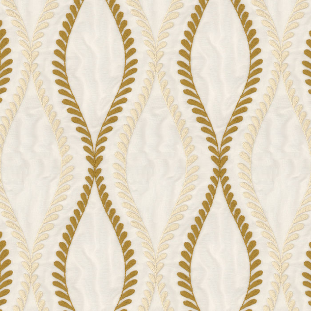 MORRIS POLYESTER EMBROIDERY COTTON WAVES SHEER CURTAIN FABRICS