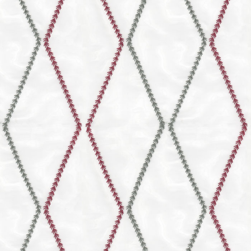 EMBROIDERY MAJESTIC GEOMETRIC POLYESTER  SHEER CURTAIN  FABRICS B