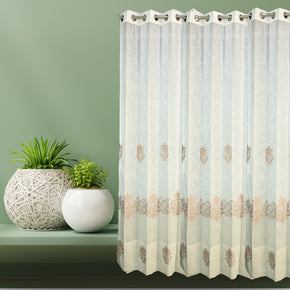 OMBRE SHEER CURTAIN EMBROIDED MOTIFS