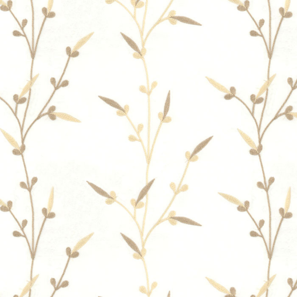 HILTON EMBROIDERY POLYESTER SORRENTO SHEER CURTAIN  FABRIC