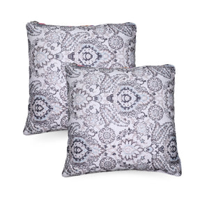 SELF PRINTED GRAY CUSHION COVER