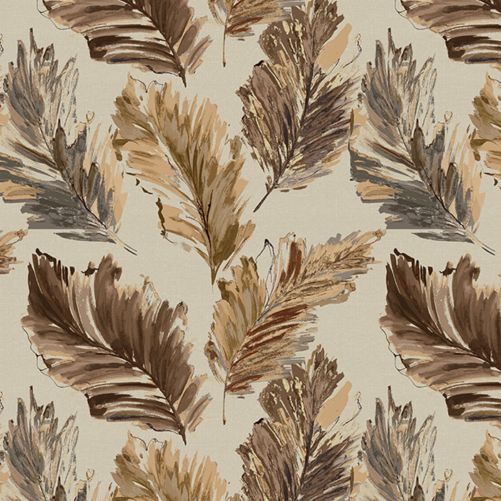 EXPRESSION PRINT ABSTRACT FLOWER MAIN CURTAIN FABRIC