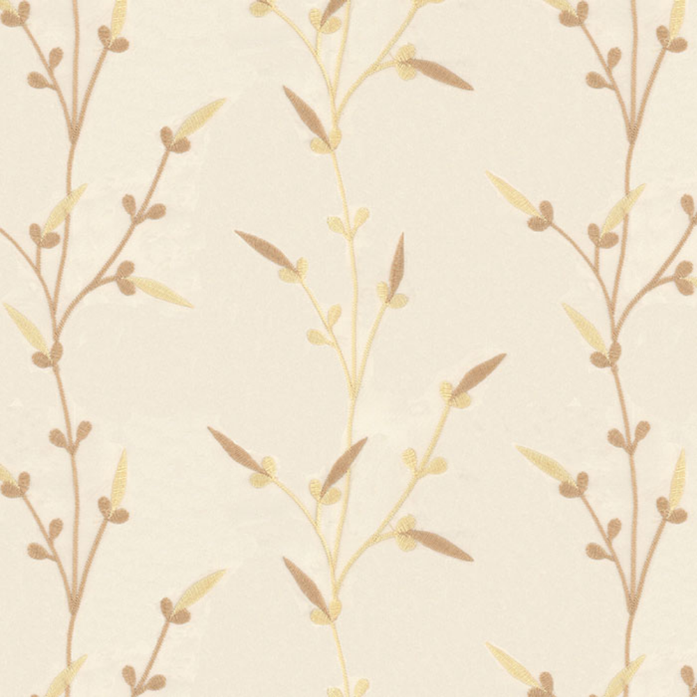 HILTON EMBROIDERY POLYESTER SORRENTO SHEER CURTAIN  FABRIC
