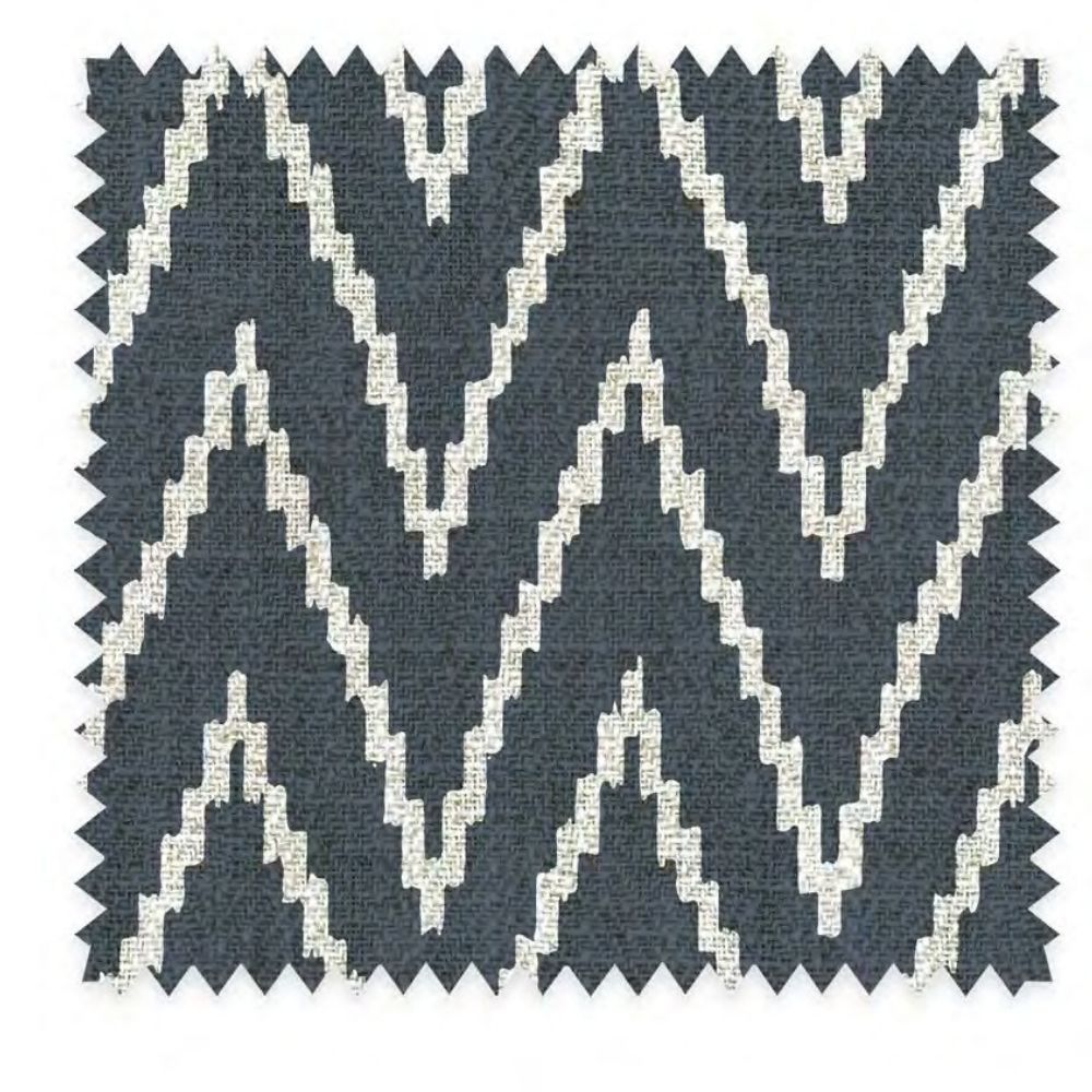 THE WHITE UPHOLSTERY ZIGZAG  WAVES BIG FABRICS  POLYESTER LINEN  CO