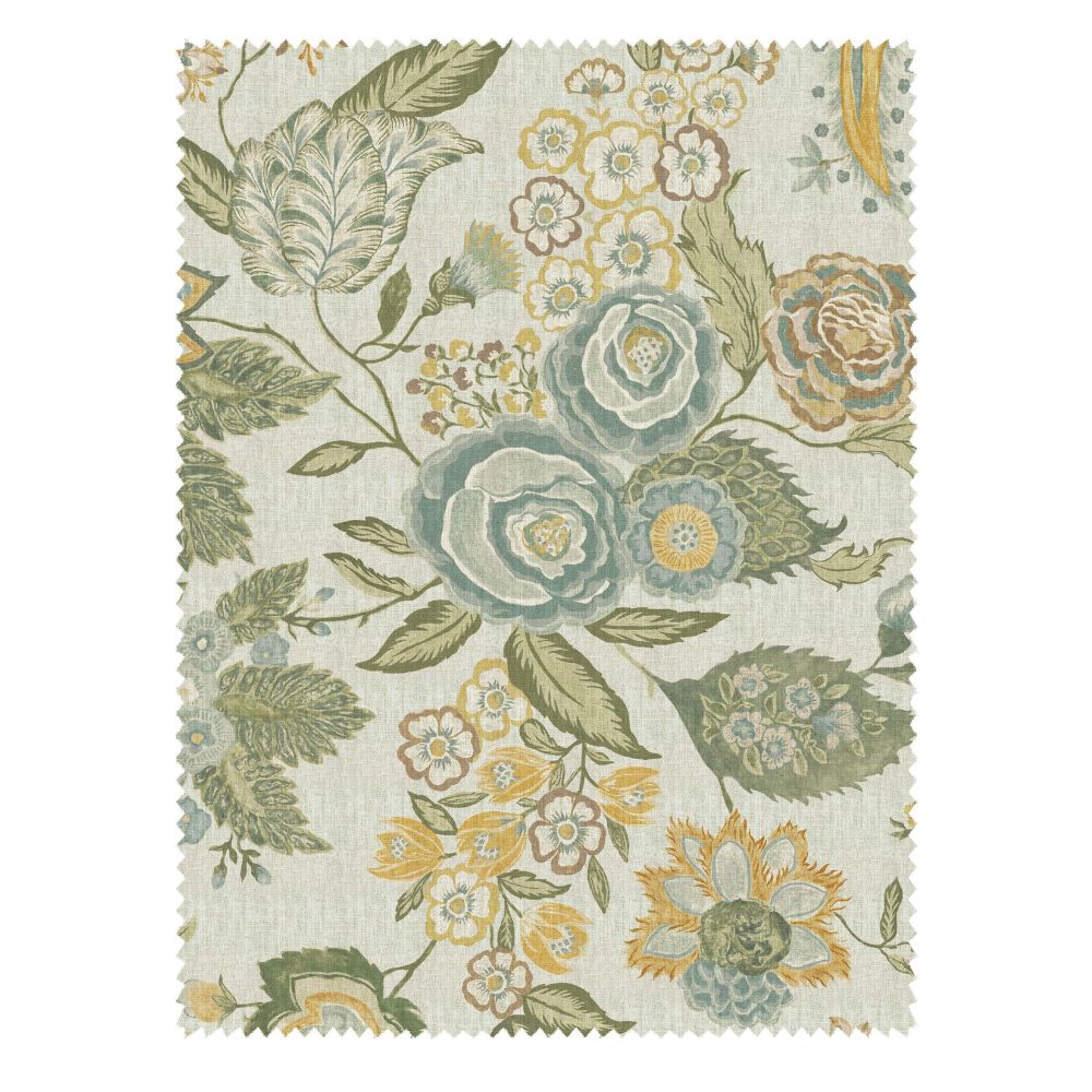 MODERN  COUNTRY LIGHT GREEN FLOWERING  SOFA FABRICS
