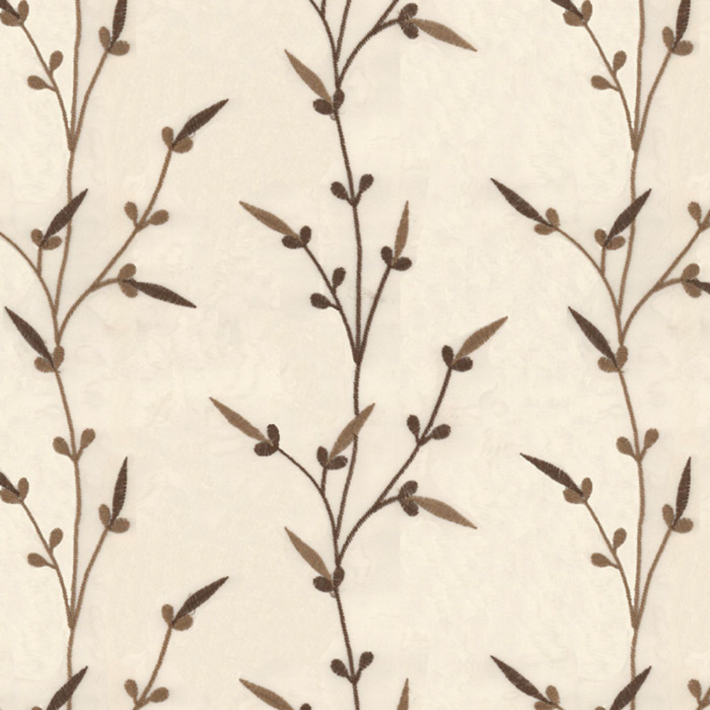 HILTON EMBROIDERY POLYESTER SORRENTO SHEER CURTAIN  FABRIC