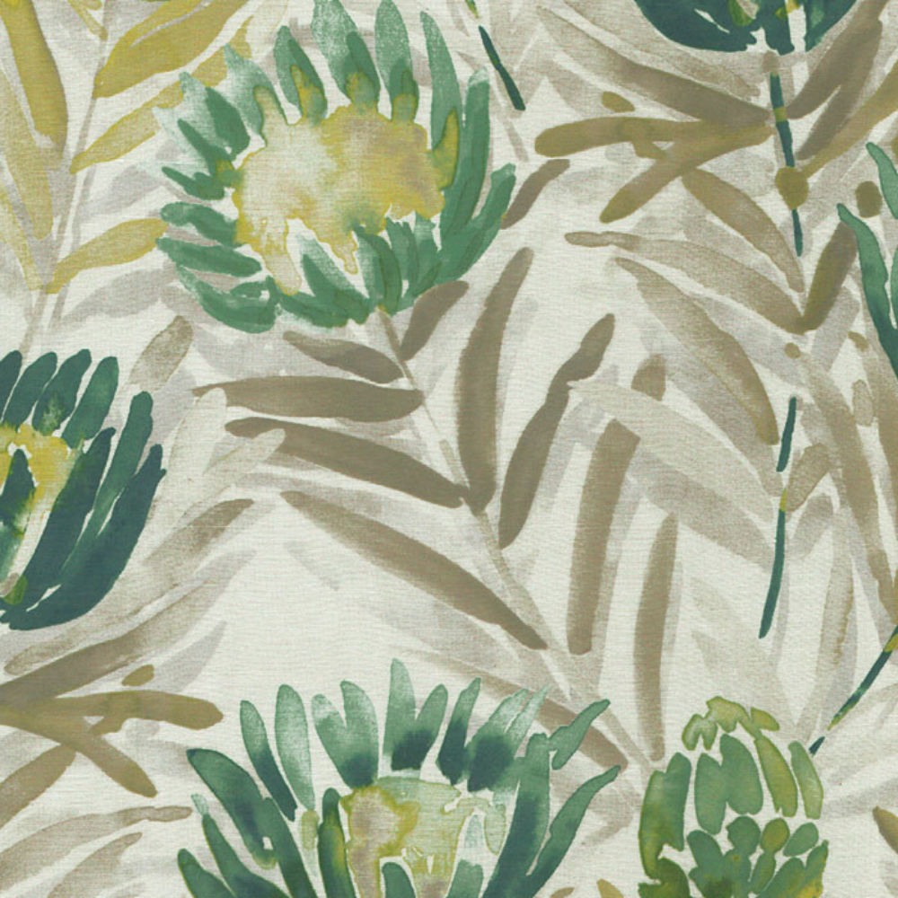 ICON POLYESTER BIG FLOWER SHEER  CURTAIN FABRIC