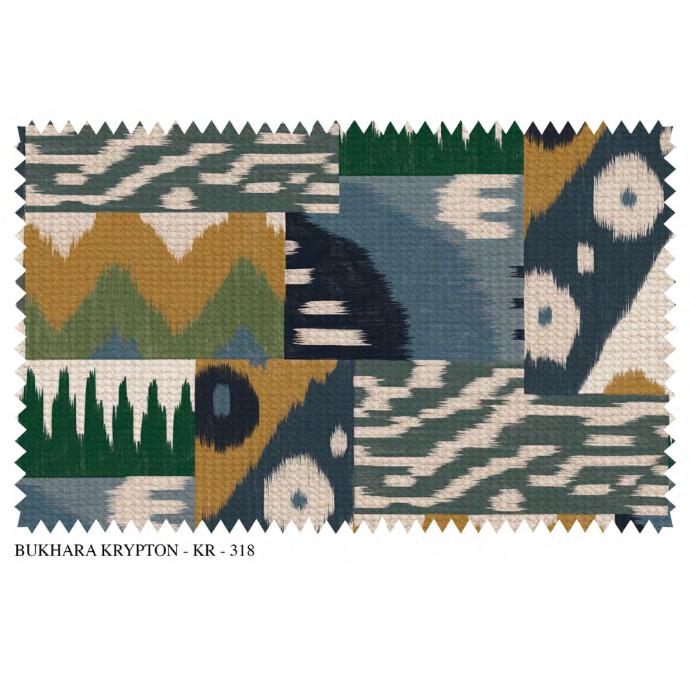 BUKHARA III – KRYPTON  SR NO: KR_318 Premium Upholstery Fabric (Polyester–Linen–Jute Blend)
