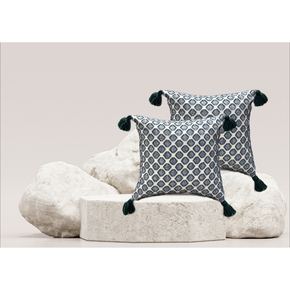 Embroidered Designer Cushion Cover With Tassles FLAP ZIP