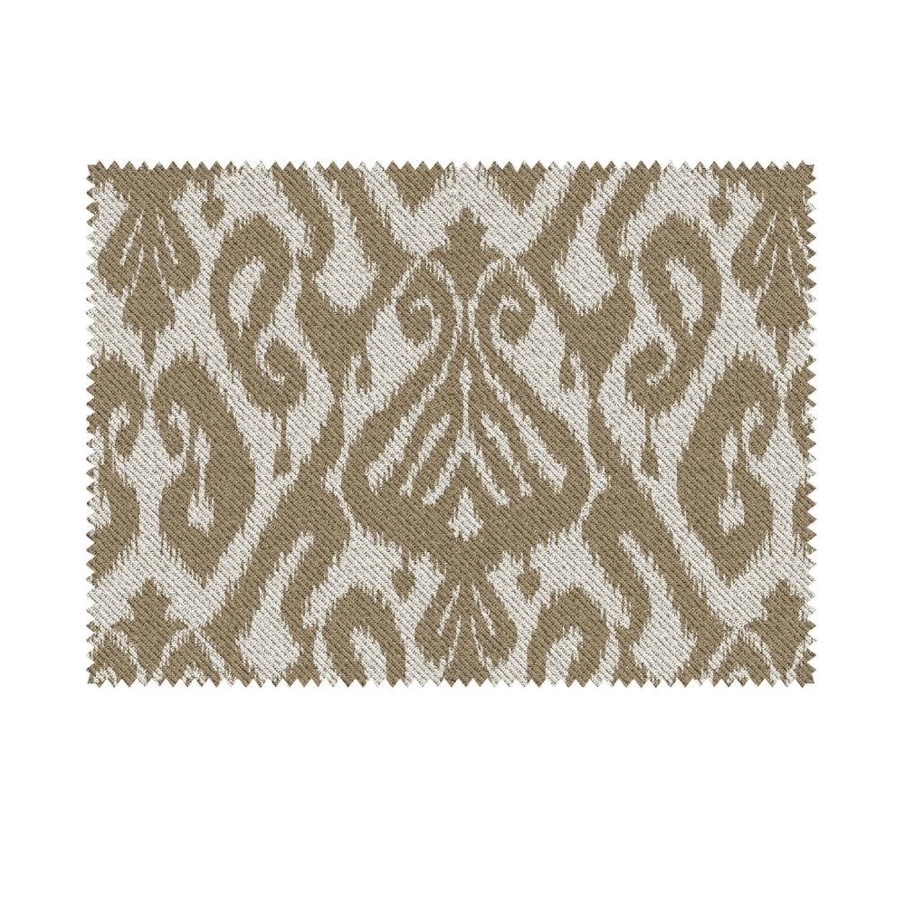 IKAT-II GEOMETRIC LIGHT GRAY UPHOLSTERY AND CUSHION COVER  FABRICS