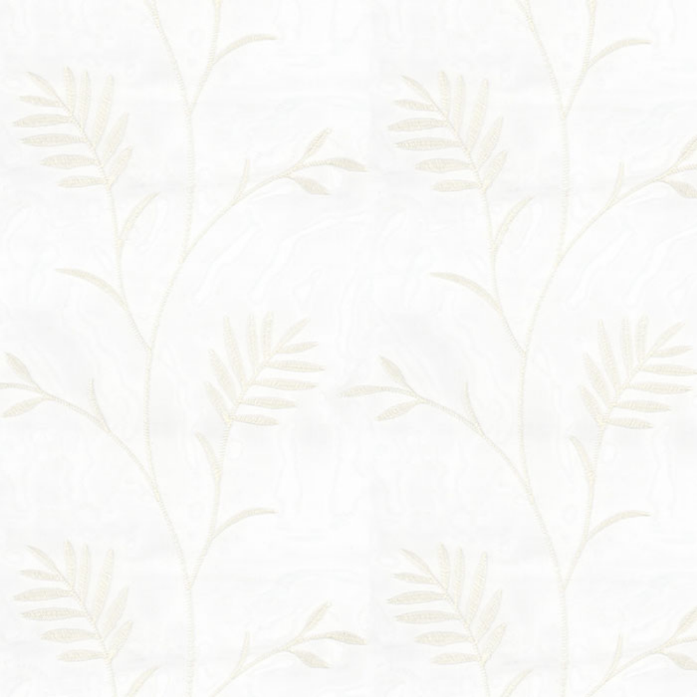 EMBROIDERY MAJESTIC Big leaf allover POLYESTER  SHEER CURTAIN  FABRICS  B