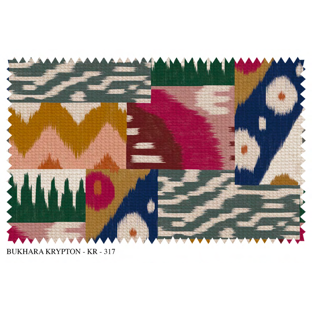 BUKHARA III – KRYPTON  SR NO: KR_317 Premium Upholstery Fabric (Polyester–Linen–Jute Blend)