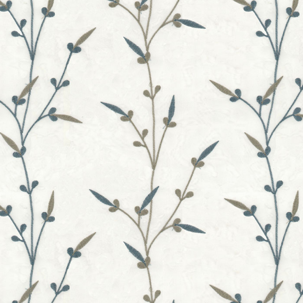 HILTON EMBROIDERY POLYESTER SORRENTO SHEER CURTAIN  FABRIC