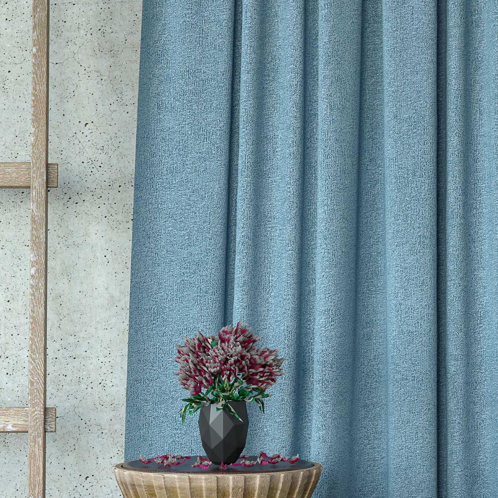 FRANKLIN JACQUARD TEXTURE POLYESTER MAIN CURTAIN FABRICS AR
