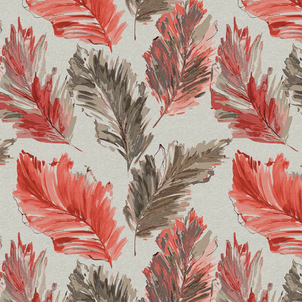 EXPRESSION PRINT ABSTRACT FLOWER MAIN CURTAIN FABRIC