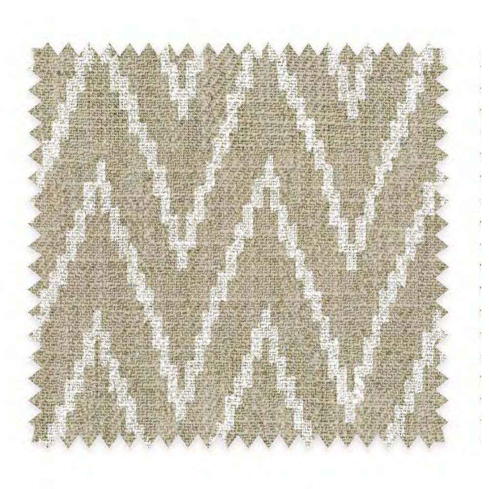 THE WHITE UPHOLSTERY ZIGZAG  WAVES BIG FABRICS  POLYESTER LINEN  CO