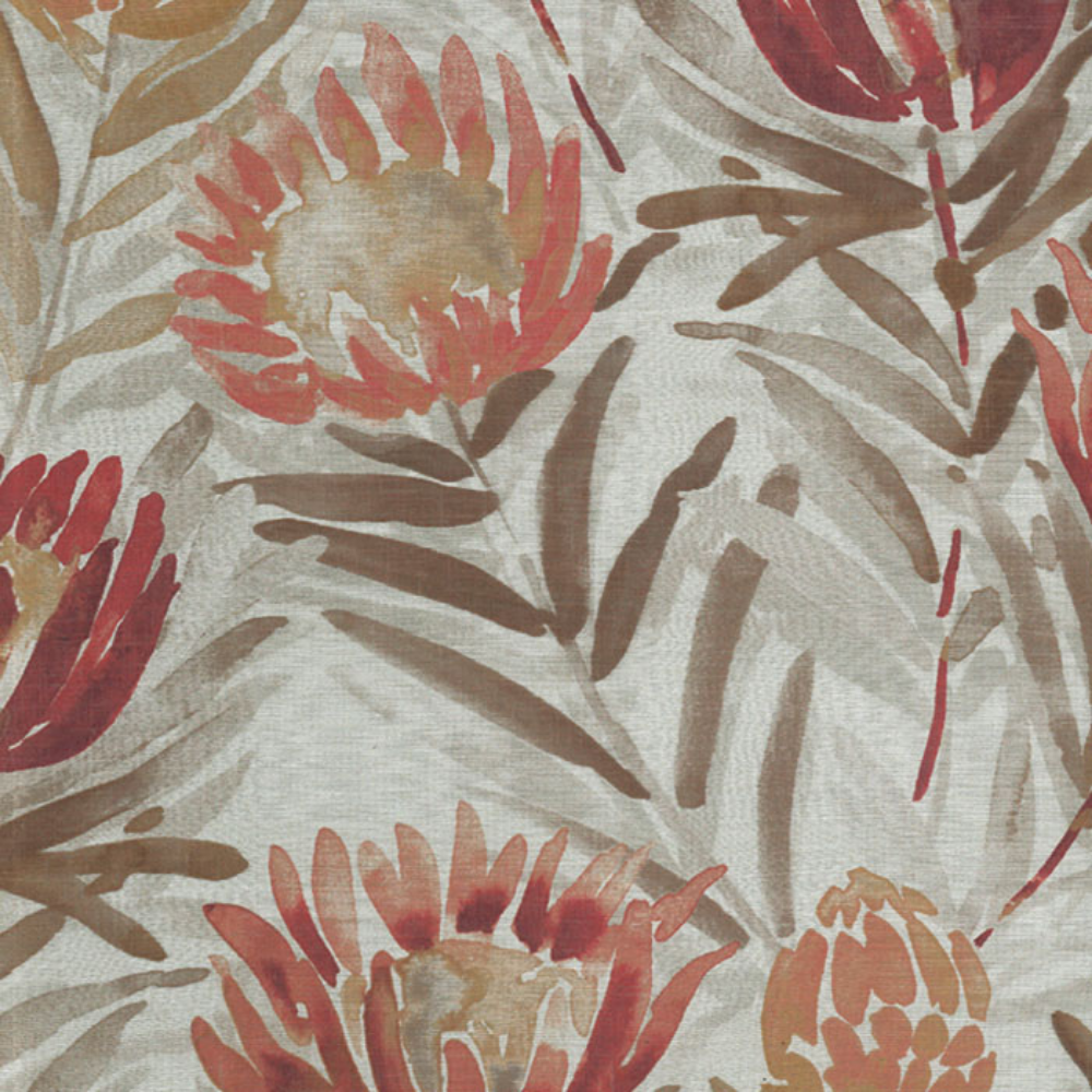 ICON POLYESTER BIG FLOWER SHEER  CURTAIN FABRIC
