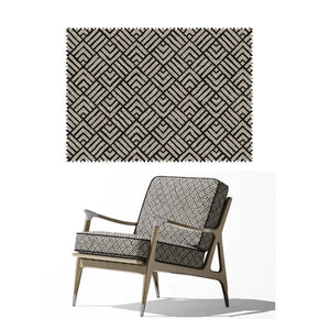 CARBON UPHOLSTERY POLYESTER JUTE FABRIC HERRINGBONE RF 205