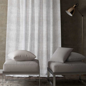 ALMA POLYESTER SHEER CURTAIN WHITE FABRICS