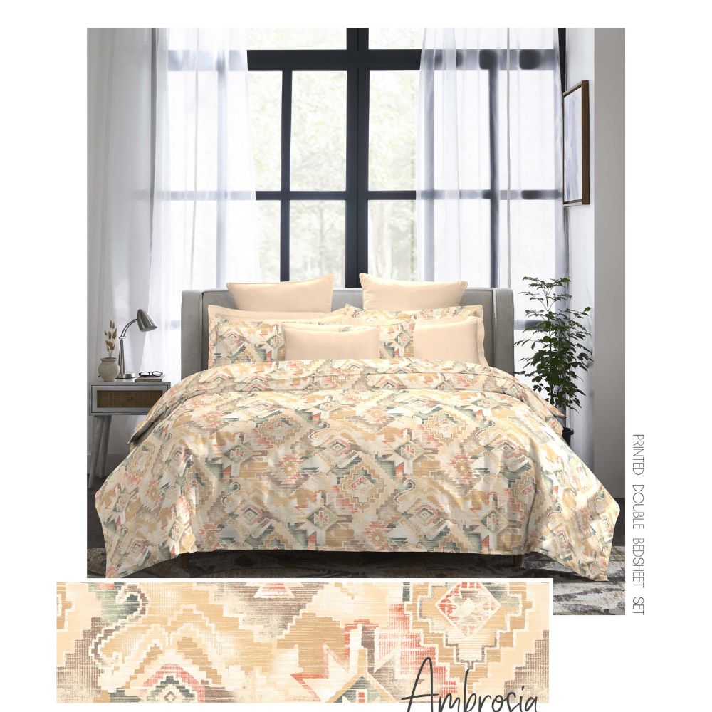 INDULGENCE AMBROSIA KING SIZE BED SHEET SET