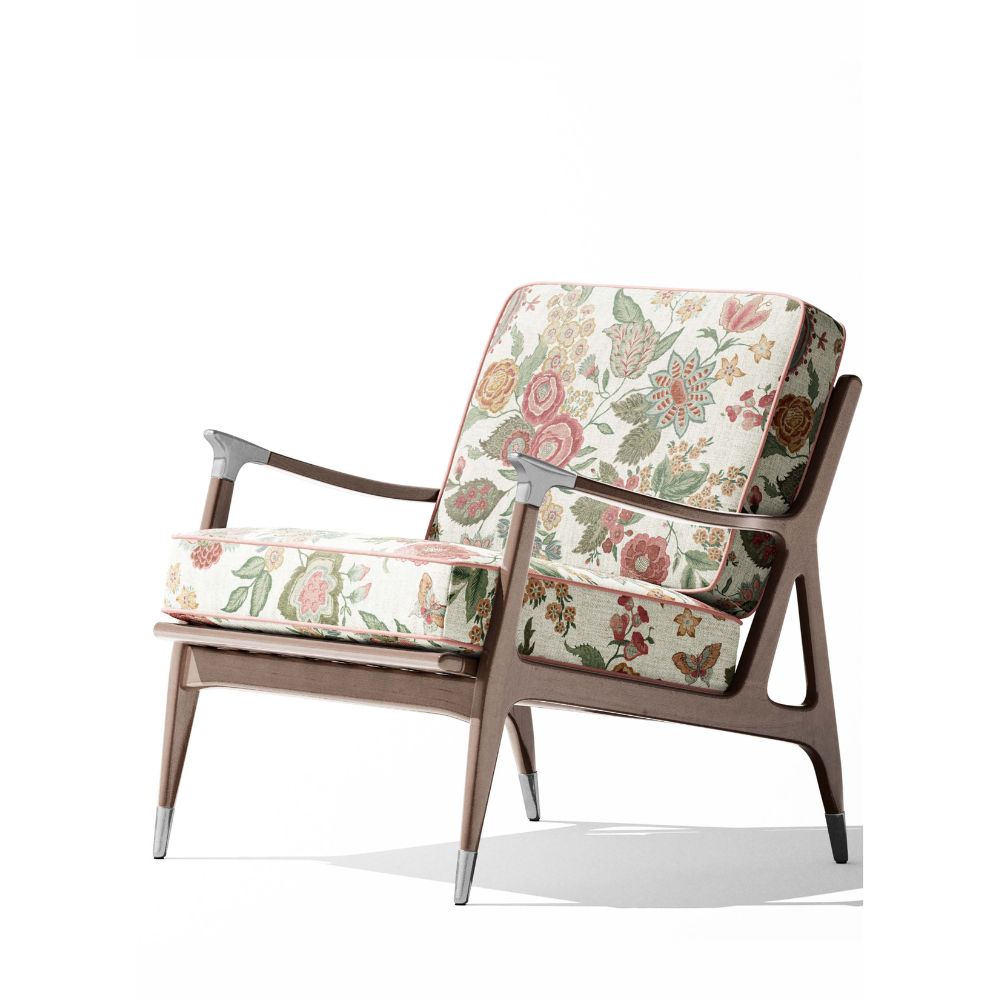 MODERN COUNTRY  BASE BEIGE FLOWERING SOFA FABRICS