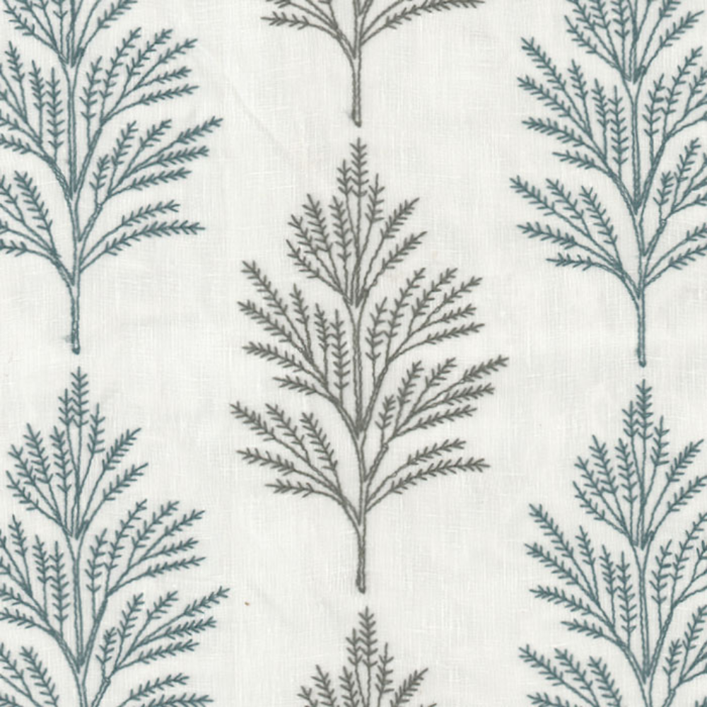LUCY EMBROIDERY  TREE SHEER CURTAIN FABRICS