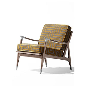 BEYOND BLACK GEOMETRIC YELLOW POLYESTER SOFA  FABRICS