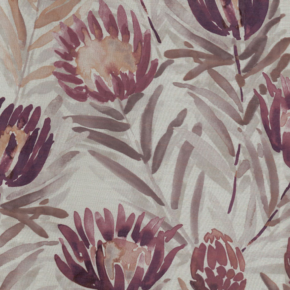 ICON POLYESTER BIG FLOWER SHEER  CURTAIN FABRIC
