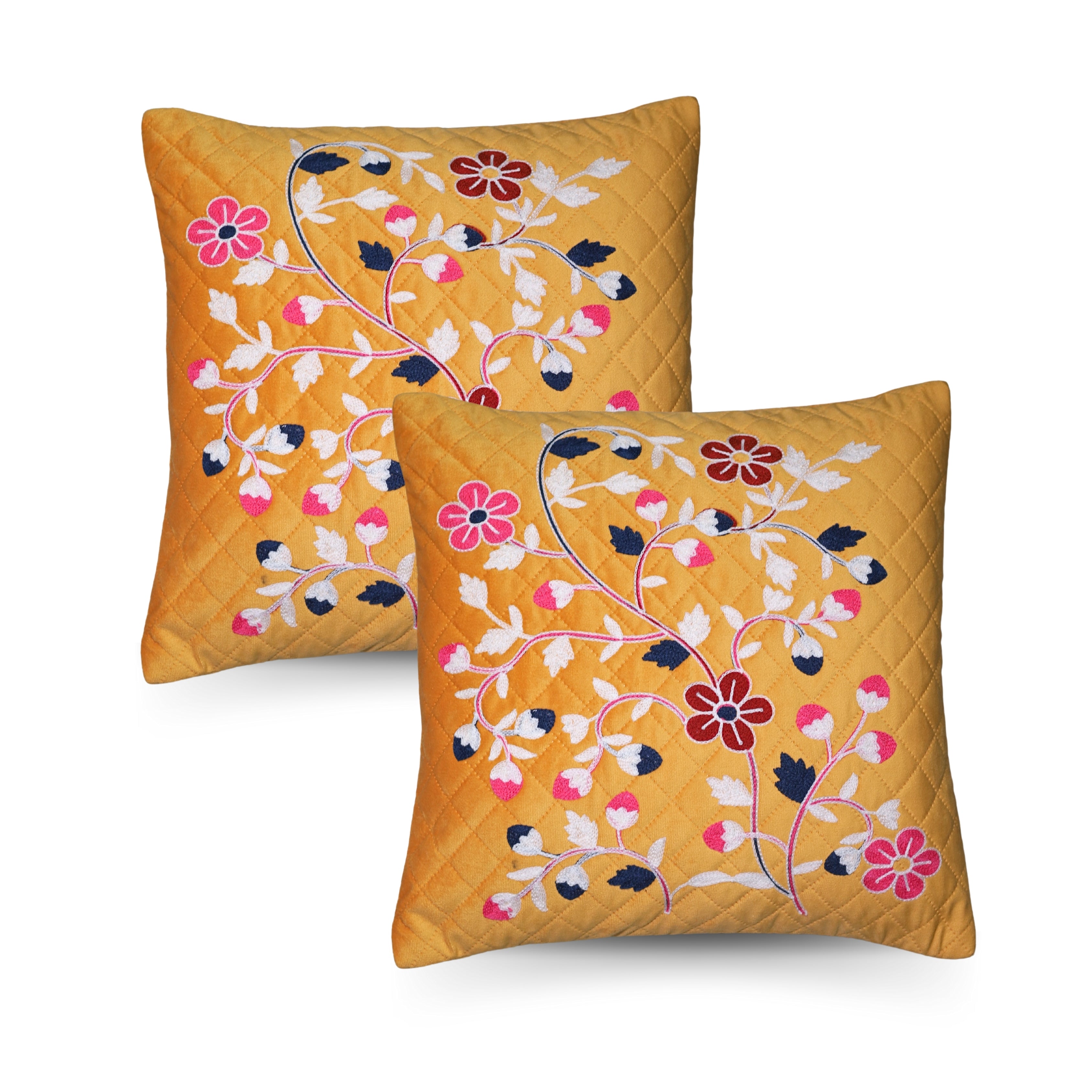 KASHMIRI  EMB CUSHION  COVER