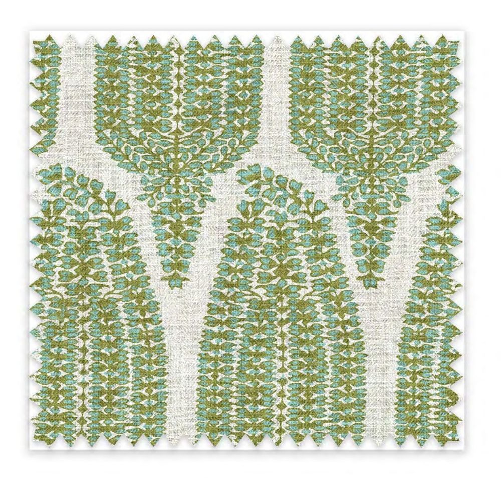 JAIPUR UPHOLSTERY GEOMETRIC GEOMETRIC GREEN  FABRICS AW 143