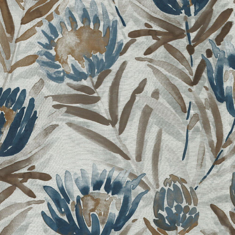 ICON POLYESTER BIG FLOWER SHEER  CURTAIN FABRIC
