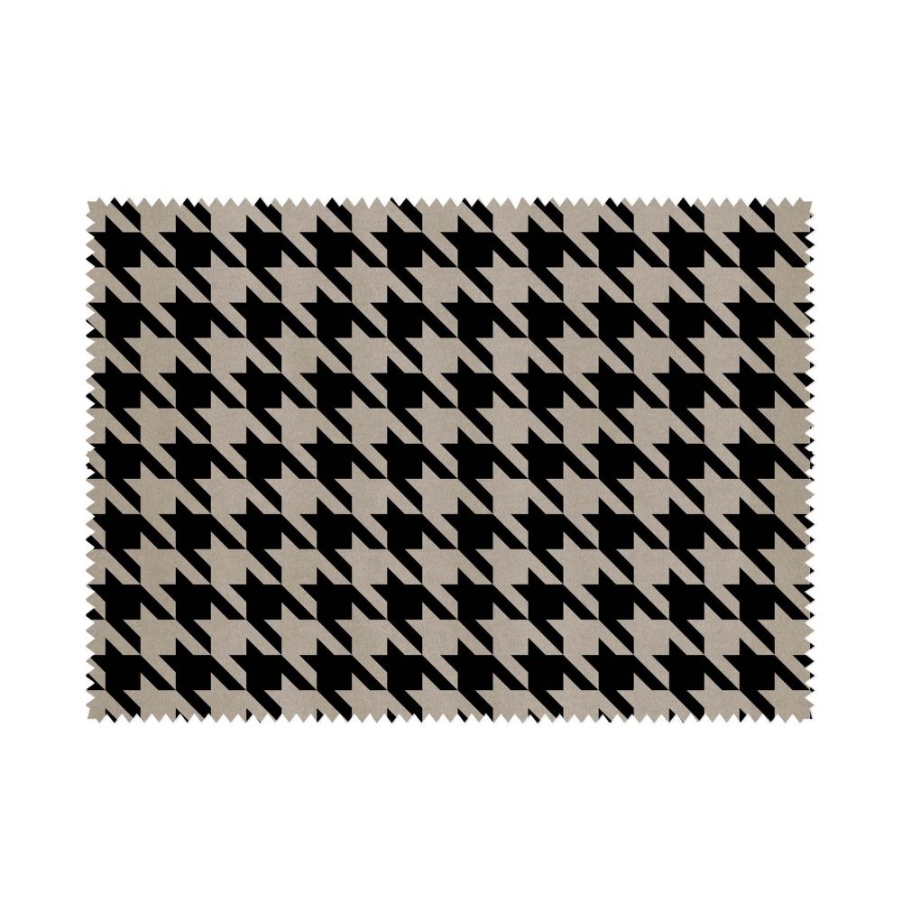 CARBON VELVET UPHOLSTERY  POLYESTER GEOMTRIC ZIGZAG FABRICS VT 014
