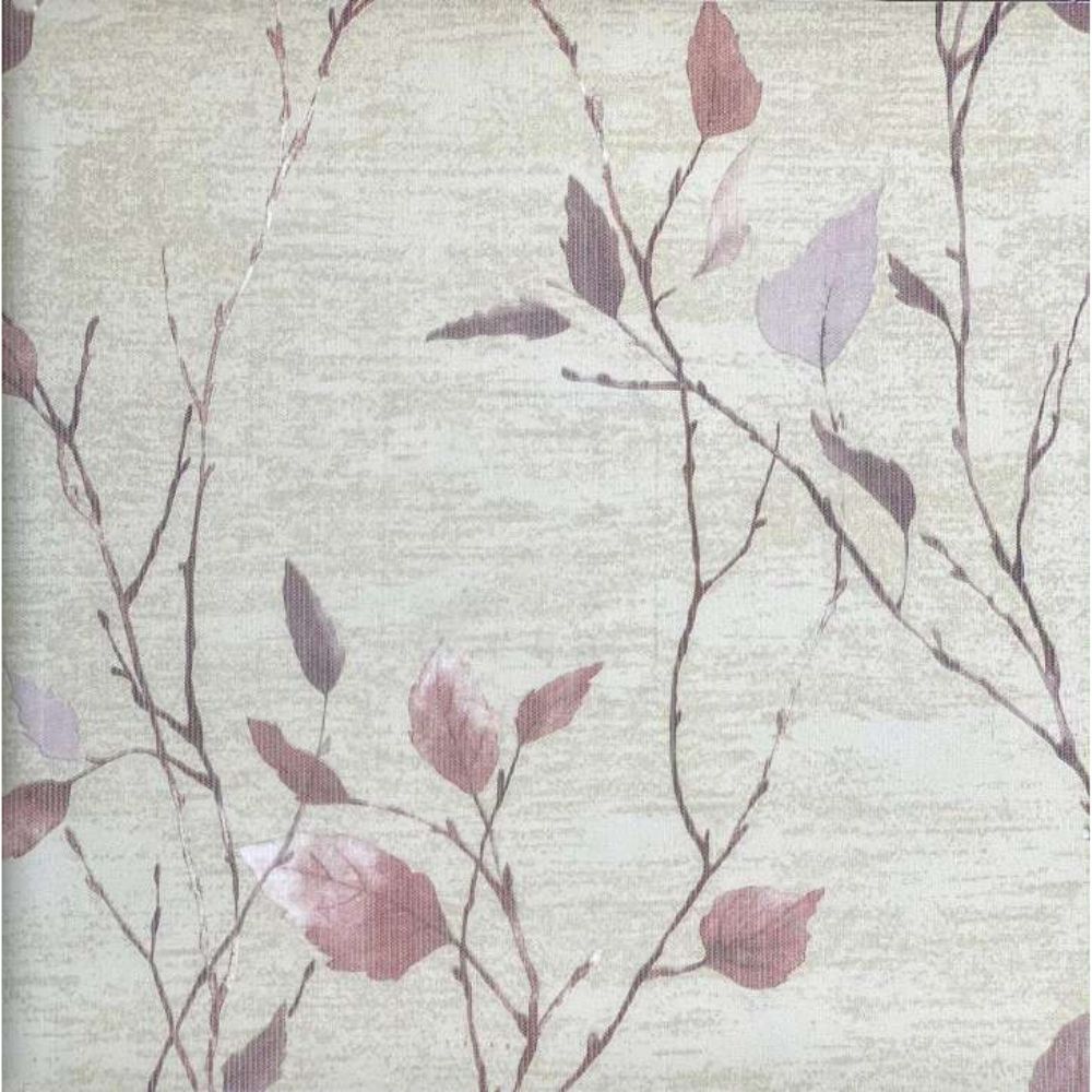 HOME DECOR TREE LEAVES RED MONACO WALLPAPERS