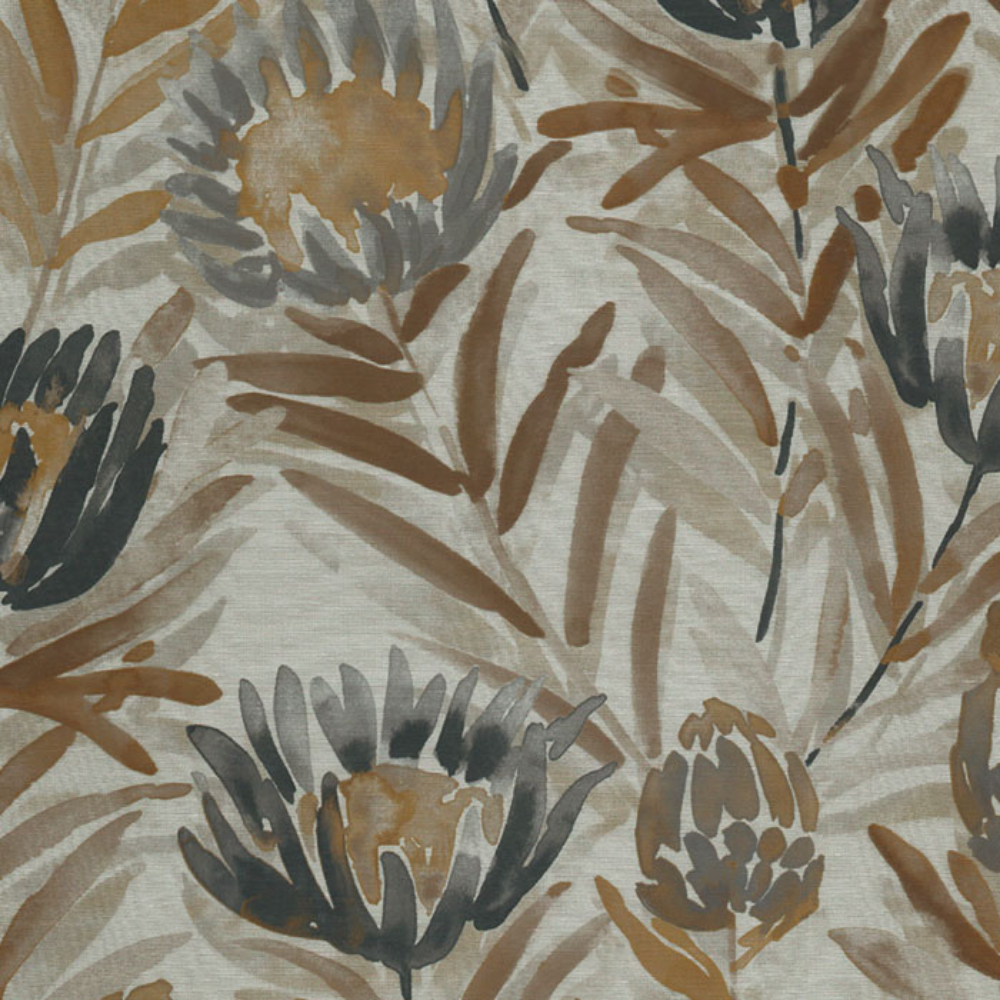 ICON POLYESTER BIG FLOWER SHEER  CURTAIN FABRIC