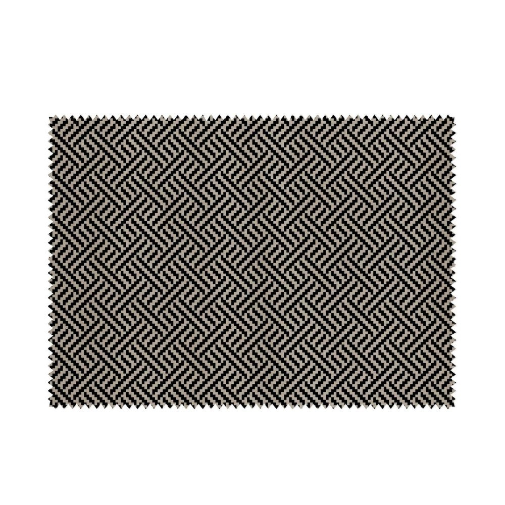 CARBON VELVET UPHOLSTERY  POLYESTER GEOMETRIC FABRICS VT 015
