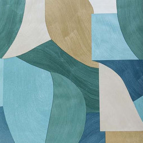 PATAGONIA  GEOMETRIC SKY BLUE  BROWN  HOME  DECOR WALLPAPERS  FOR WALL
