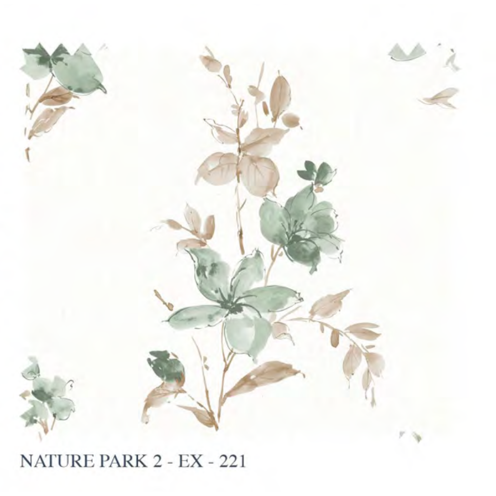 Nature Park-II EX-221 Elegant Drape – Excel Quality Curtain Fabric Linen