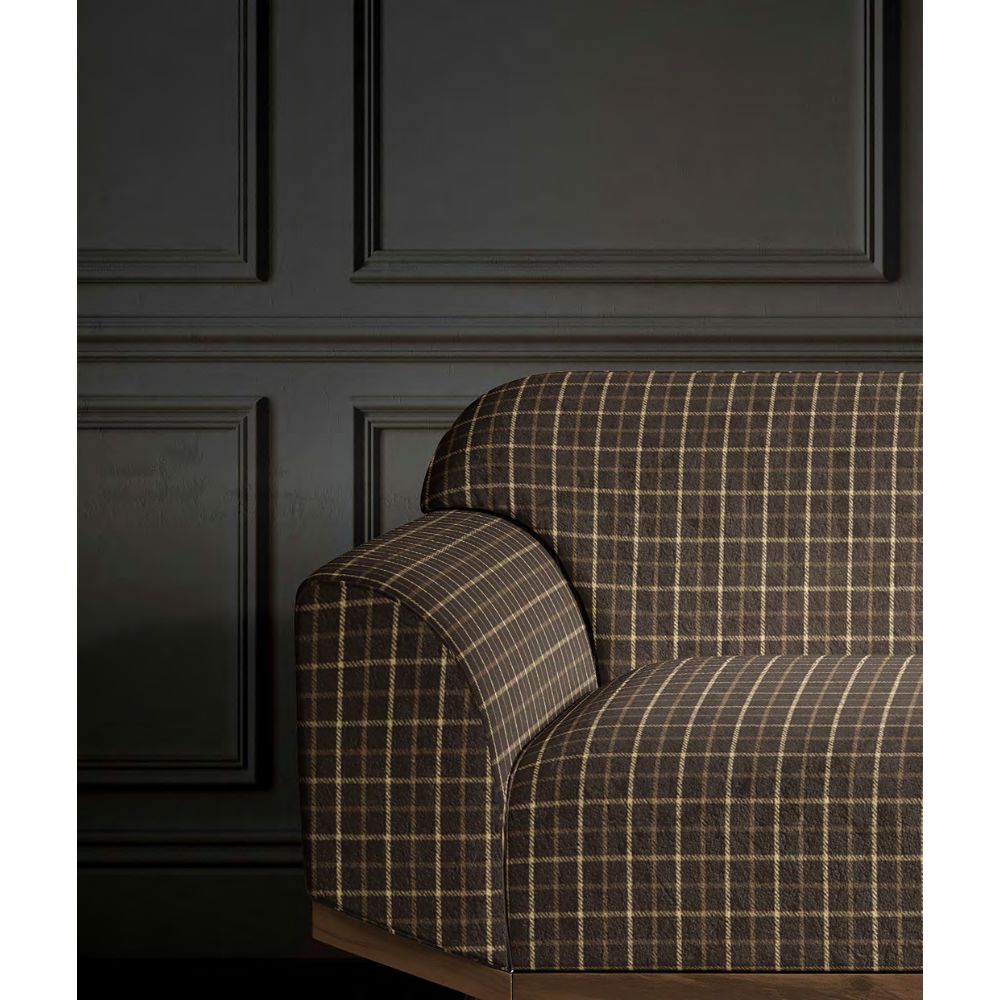Mulberry II Sofa BROWN SMALL CHECK Febric