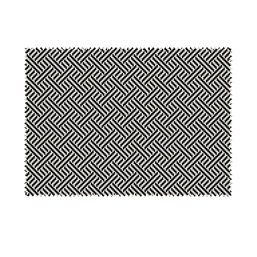 CARBON VELVET UPHOLSTERY  POLYESTER GEOMETRIC FABRICS VT 015