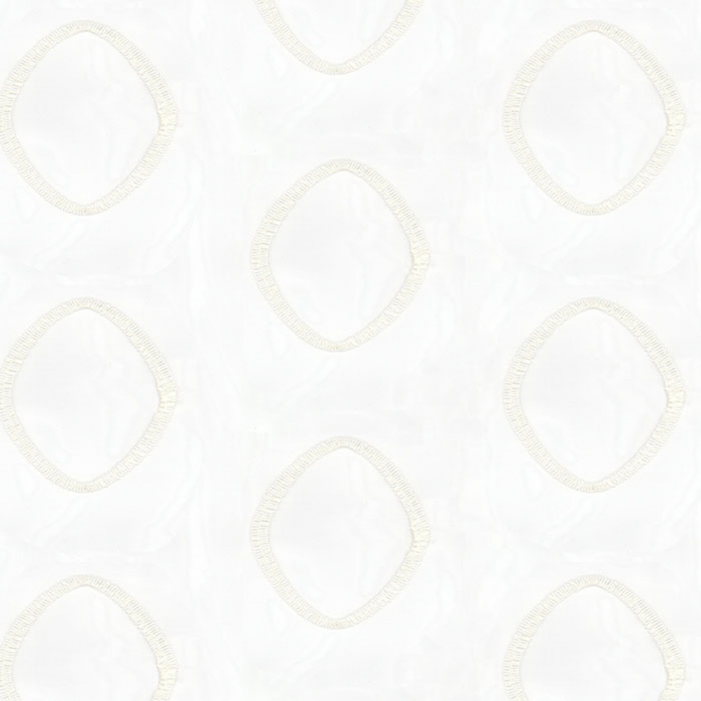 EMBROIDERY MAJESTIC CIRCLE POLYESTER  SHEER CURTAIN  FABRICS  B