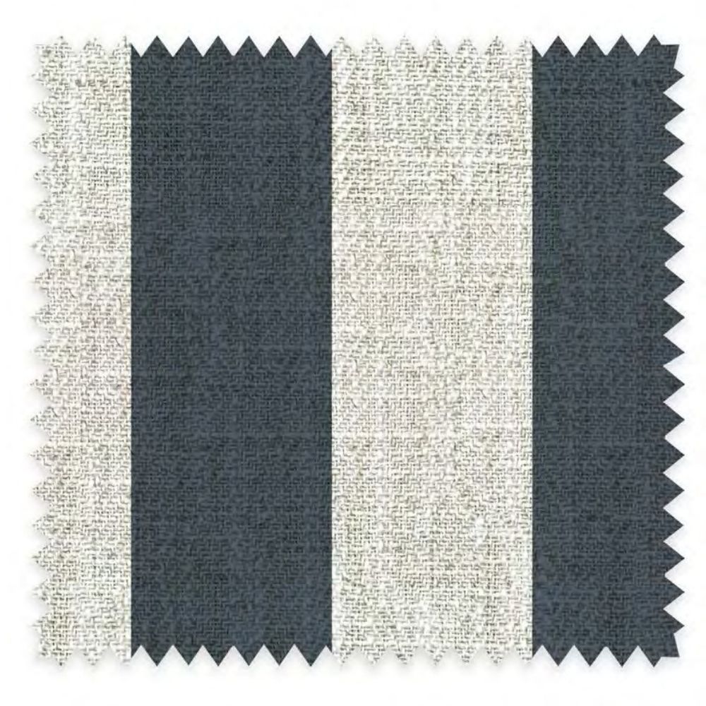 THE WHITE UPHOLSTERY BIG STRIPE  FABRICS  POLYESTER LINEN STRIPE